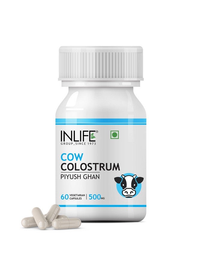 INLIFE Colostrum Capsules 500mg | Ayurvedic Immune & Gut Health Supplement - 60 Vegetarian Capsules (Pack of 1, 60) - Image 1