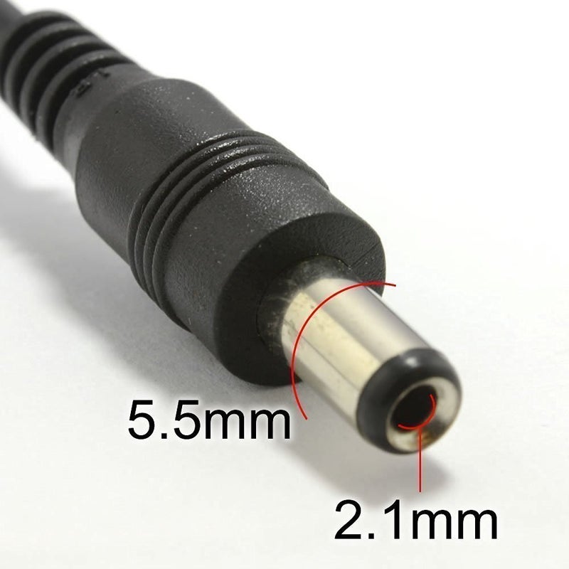 BronaGrand 2pcs DC Power 1 Female to 2 Male 5.1mm X 2.1mm DC Power Adapter Splitter Cable for CCTV Security Cameras LED Strip Light - Image 5