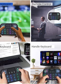 Excefore Mini Wireless Keyboard with 7 Colors RGB Backlit and Touchpad , Seamless Connectivity,  Ideal for Smart TV, PC, Laptops, and More  - Image 3