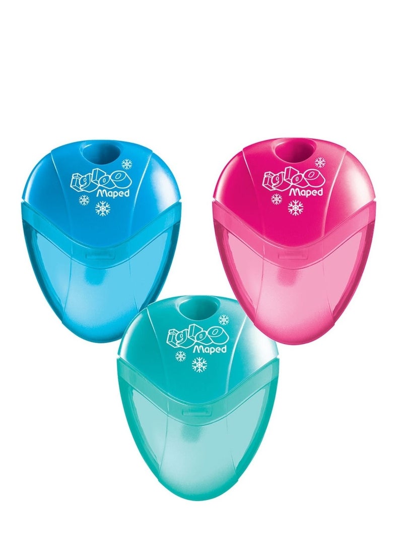Maped 3-Piece Igloo One Hole Sharpener Multicolour  - Image 2