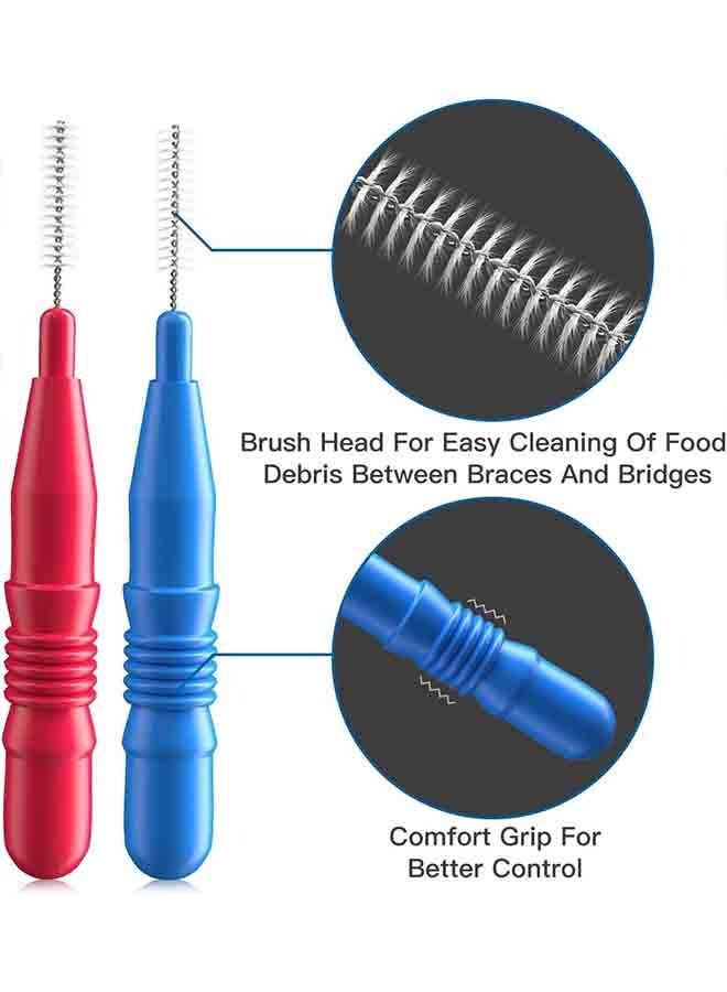 Generic 60Pcs Interdental Brushes for Teeth Cleaning, Oral Care Tool for Braces, Crowns & Implants, Freshens Breath  - Image 3