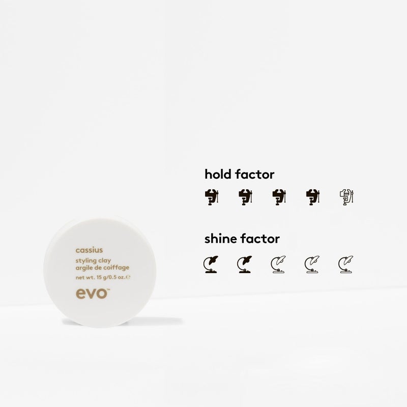 EVO Cassius Styling Clay - Travel Size Strong Hold Hair Styling Clay For Definition, Texture & Malleable Style Control with A Matte Finish - 0.5oz - Image 3