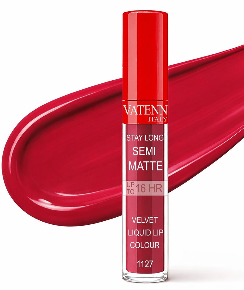 فاتن إيطاليا Stay Long Semi Matte Velvet Liquid lip color 1127 - Image 1