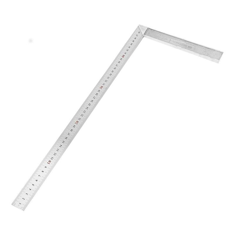 Medium Thick Model 90 Degree Straight Ruler Aluminum Alloy Right Angle Measuring Tool 50cm - Image 5