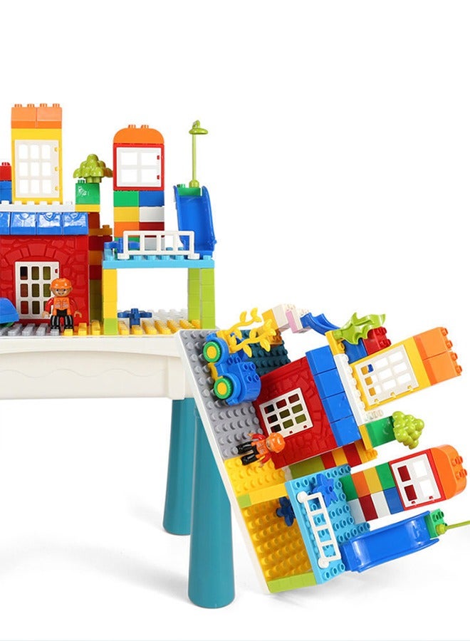 Kids Activity Table Toddlers Kids Table, Kids Sensory Table for Playing Building Blocks, Sand  Water, Color Dough, Art  Craft, Drawing  Learning (Small) - Image 5