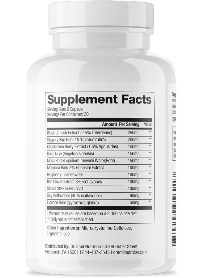 DR EMIL NUTRITION Menopause Support Capsules for Women - 30 Day Supply - Image 2