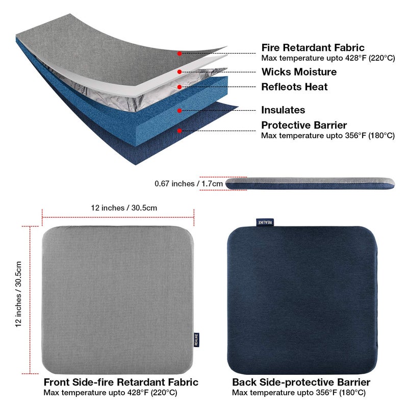 REALIKE Heat Press Mat for Cricut Easypress 2/Cricut Easypress(12X12 inch), Easy Press Mat for HTV Craft Vinyl Ironing Insulation Transfer Projects - Image 3