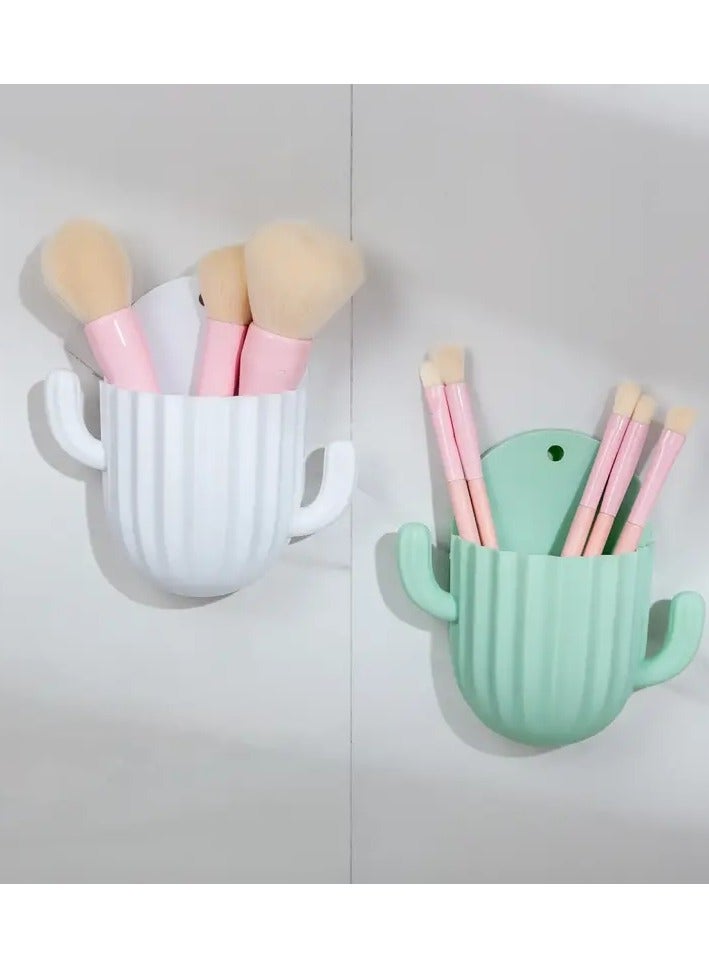 أوريتي مستحضرات التجميل تخزين الحاويات فرشاة الأسنان تخزين الرف الحائط استنزاف حفرة الحرة بالوعة الحمام مشط معجون الأسنان حاوية التخزين الأبيض - Image 4