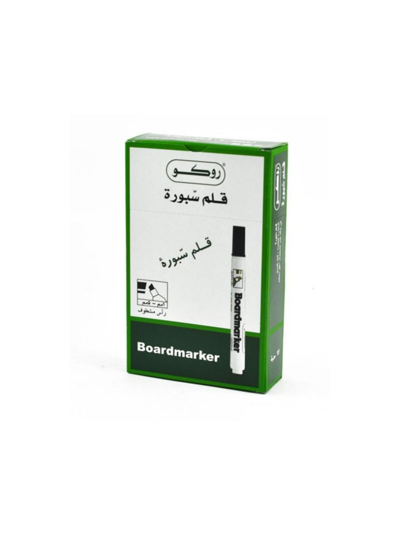 روكو قلم سّبورة أسود رأس مشطوف 1مم - 5مم - Image 1