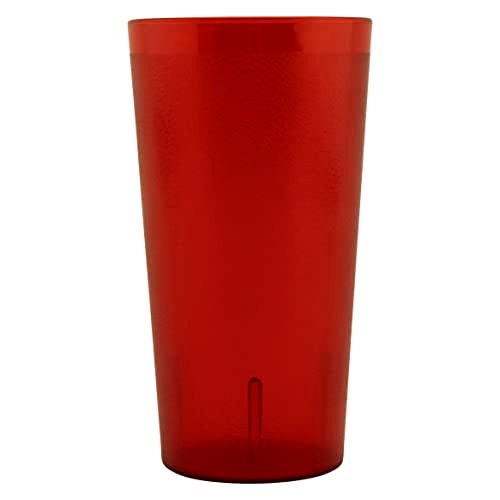 Get G.E.T. 6632-1-R-EC Heavy-Duty Plastic Restaurant Tumblers, 32 Ounce, Red (Set of 4) - Image 2