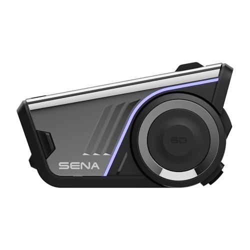 Sena 60S Motorcycle Communication Headset with Wave, Mesh, and Bluetooth Intercom, 2nd Generation Sound by Harman Kardon - Image 1