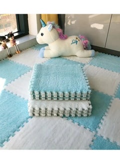 10pcs Plush Interlocking Play Mat Set, Thick EVA Foam Crawling Pads for Bedroom & Entryway, Hand Washable, 29.97x29.97 cm 5 Pieces Of White + 5 Pieces Of Blue - pzsku/Z6DCB49F5B0C9B86A7E87Z/45/_/1730290745/35035cc1-afd9-4096-847c-a42b77c33f68