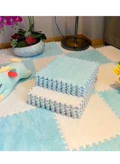 10pcs Plush Interlocking Play Mat Set, Thick EVA Foam Crawling Pads for Bedroom & Entryway, Hand Washable, 29.97x29.97 cm 5 Pieces Of White + 5 Pieces Of Blue - pzsku/Z6DCB49F5B0C9B86A7E87Z/45/_/1730290756/7d6587bd-da70-4f30-9a85-f6cc194071c7