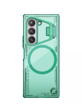 Nillkin Iceblade Magnetic Camera Protection Case for Samsung Galaxy Z Fold 6 5G – Green, Eco-Friendly Bio-Based Material, Aerospace Aluminum Stand, MagSafe Compatible, Anti-Slip Textured Surface - pzsku/Z6DCB51AA7E8E805DAE37Z/45/_/1732368933/098181bf-ec3a-4c92-8e63-787a9272e76d
