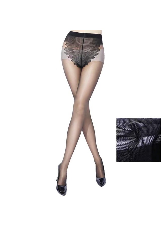 Butterfly Crotch Ultra Thin Tights Anti Snag Pantyhose Women High Elastic Slim Fit Breathable Leggings Everyday Fashion Stockings - Image 1