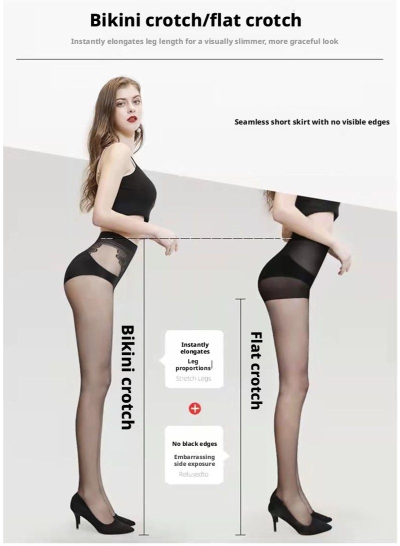 Butterfly Crotch Ultra Thin Tights Anti Snag Pantyhose Women High Elastic Slim Fit Breathable Leggings Everyday Fashion Stockings - Image 4