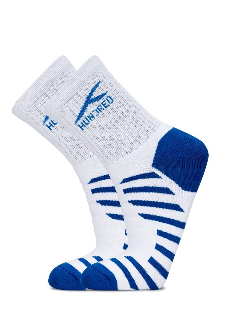 HUNDRED Men'S Sports Socks-Quarter (White) (Hbas-3M059-1) - Image 5