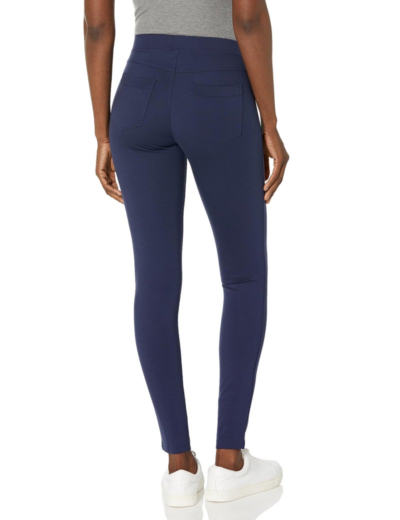 HUE Women's Ponte Leggings, Peacoat, Large - Image 2