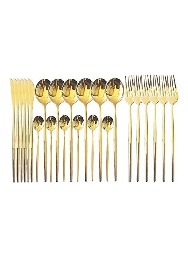 نيبمينينت 24-Piece Cutlery Set Gold