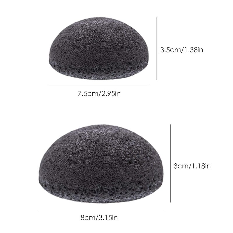 Excefore Natural Konjac Facial Sponges for Gentle Face Cleansing and Exfoliation Deep Pore Facial Cleansing Sponge 6 Pack - Image 3