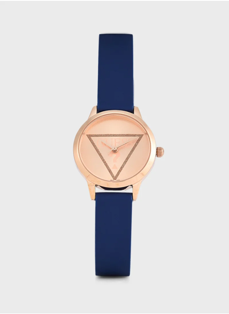 جس Lolita Pu Strap Analog Watch