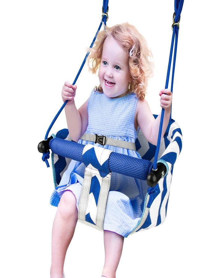 Shker Toddler Swing - Comfy Baby Swing Outdoor, 3- Point Adjustable Safety Harness, Secure, Safe Quick Click Locking System, Blister-Free Rope, Easy Installation - Image 1