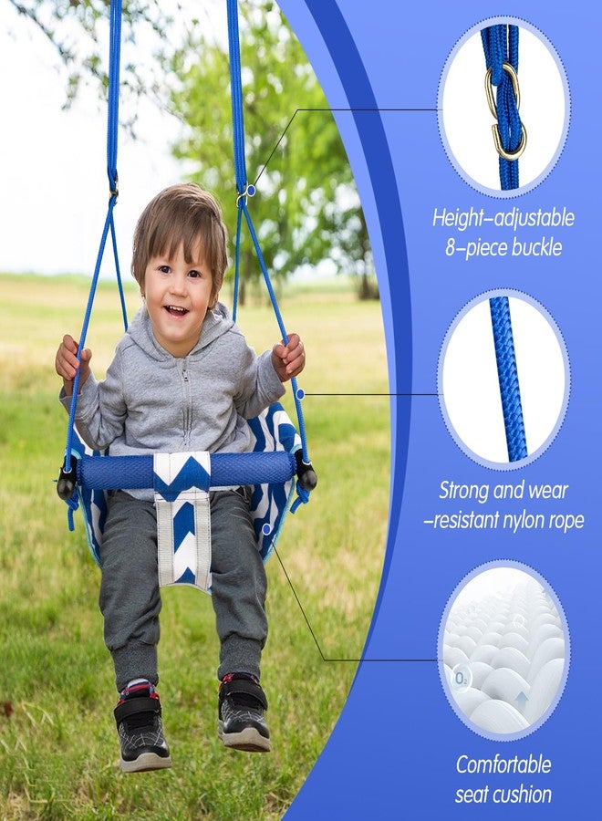 Shker Toddler Swing - Comfy Baby Swing Outdoor, 3- Point Adjustable Safety Harness, Secure, Safe Quick Click Locking System, Blister-Free Rope, Easy Installation - Image 5