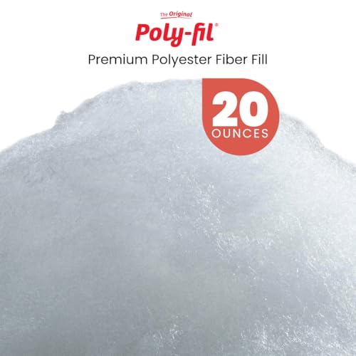Poly-Fil Fairfield The Original Poly-Fil, Premium Polyester Fiber Fill, Soft Pillow Filler, Stuffing for Stuffed Animals, Toys, Cloud Decorations, and More, Machine-Washable, 20-ounce Bag - Image 2