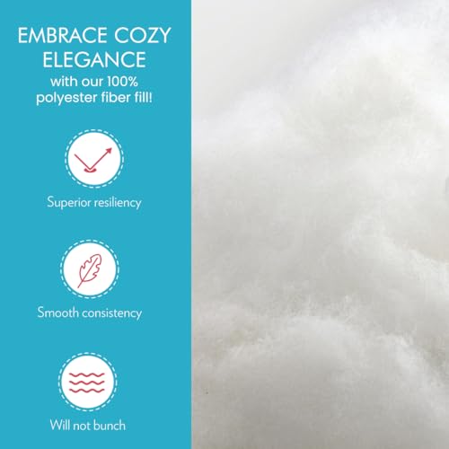 Poly-Fil Fairfield The Original Poly-Fil, Premium Polyester Fiber Fill, Soft Pillow Filler, Stuffing for Stuffed Animals, Toys, Cloud Decorations, and More, Machine-Washable, 20-ounce Bag - Image 3