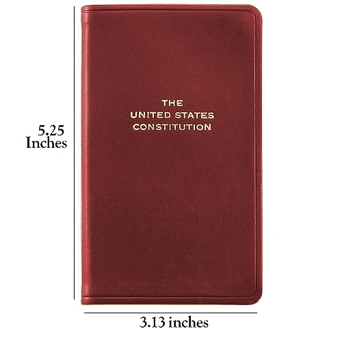 Graphic Image The United States Constitution and Related Documents | Published and Bound in the USA | Genuine Leather Soft Cover | Pocket Size, Burgundy - Image 4