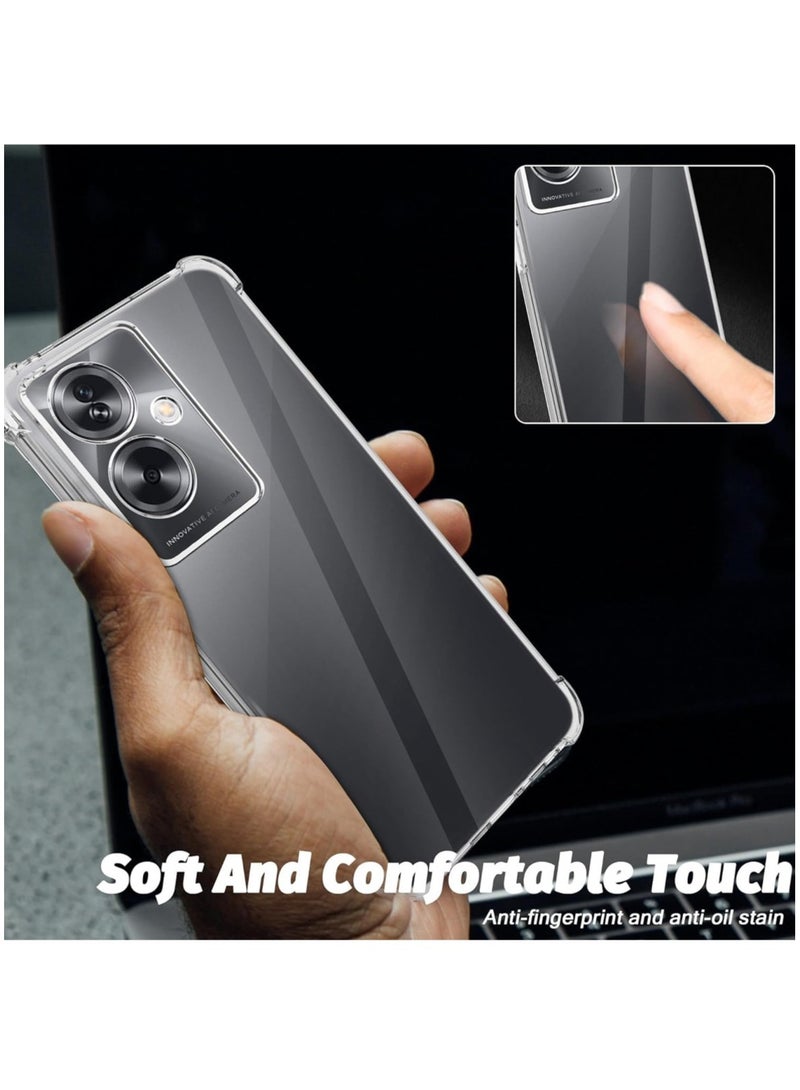 Techie Oppo A79 TPU Bumper Corner Case with Camera Lens Protection Transparent Protective Back Cover - Image 4