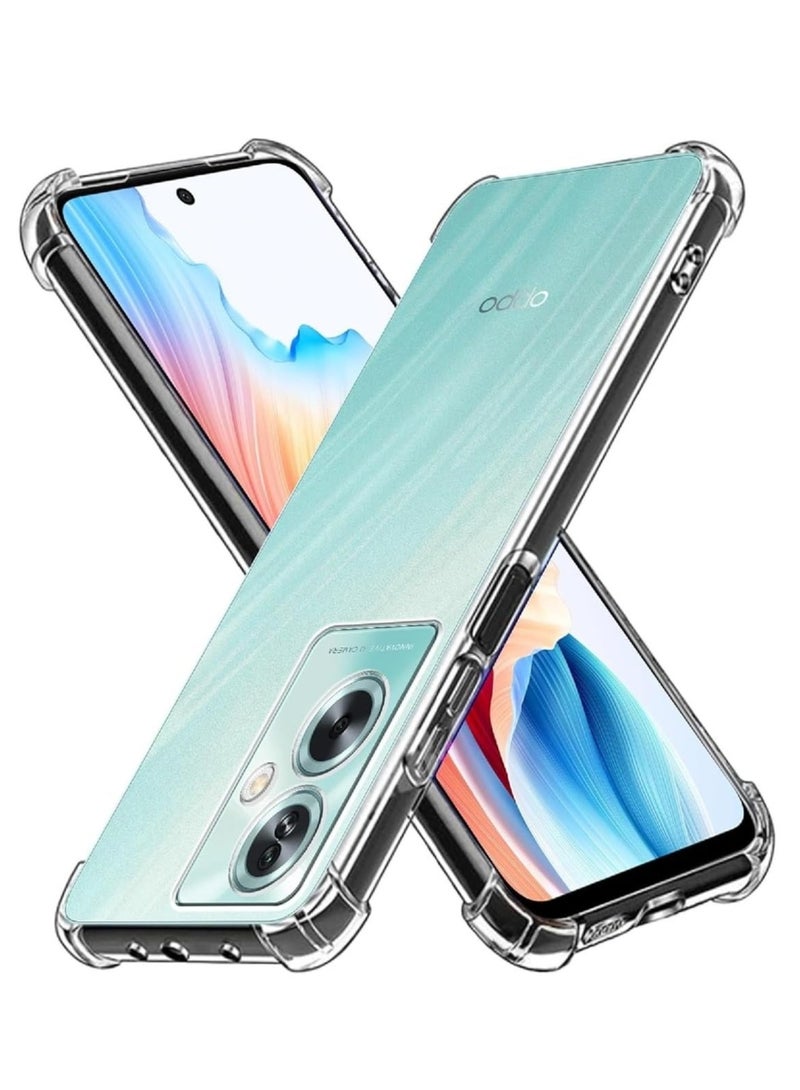 Techie Oppo A79 TPU Bumper Corner Case with Camera Lens Protection Transparent Protective Back Cover - Image 3