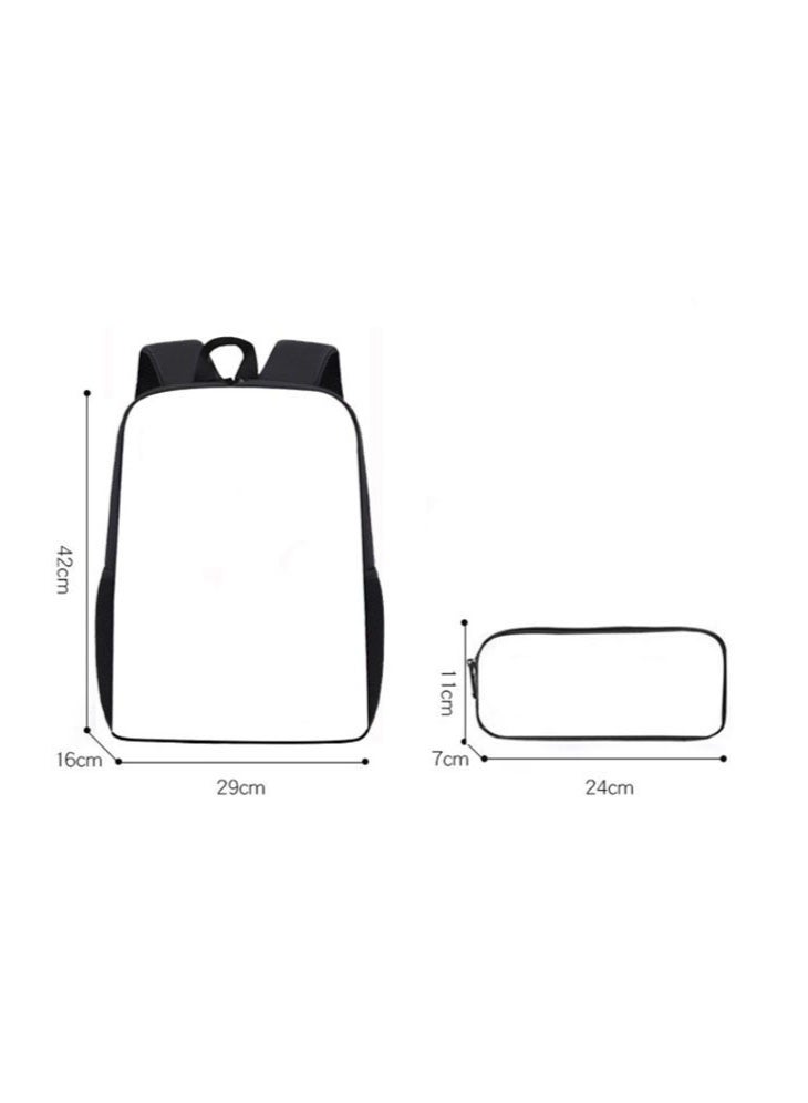 Naruto backpack + double-layer pencil case two-piece suit men and women leisure sports travel backpack student school backpack - Image 2