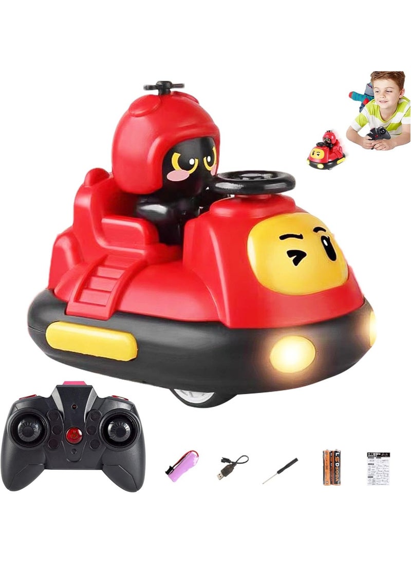 Cutie Cute Parent-Child Interaction Mini Remote Control Bumper Cars for Kids Ages 6 and Up  - Image 1