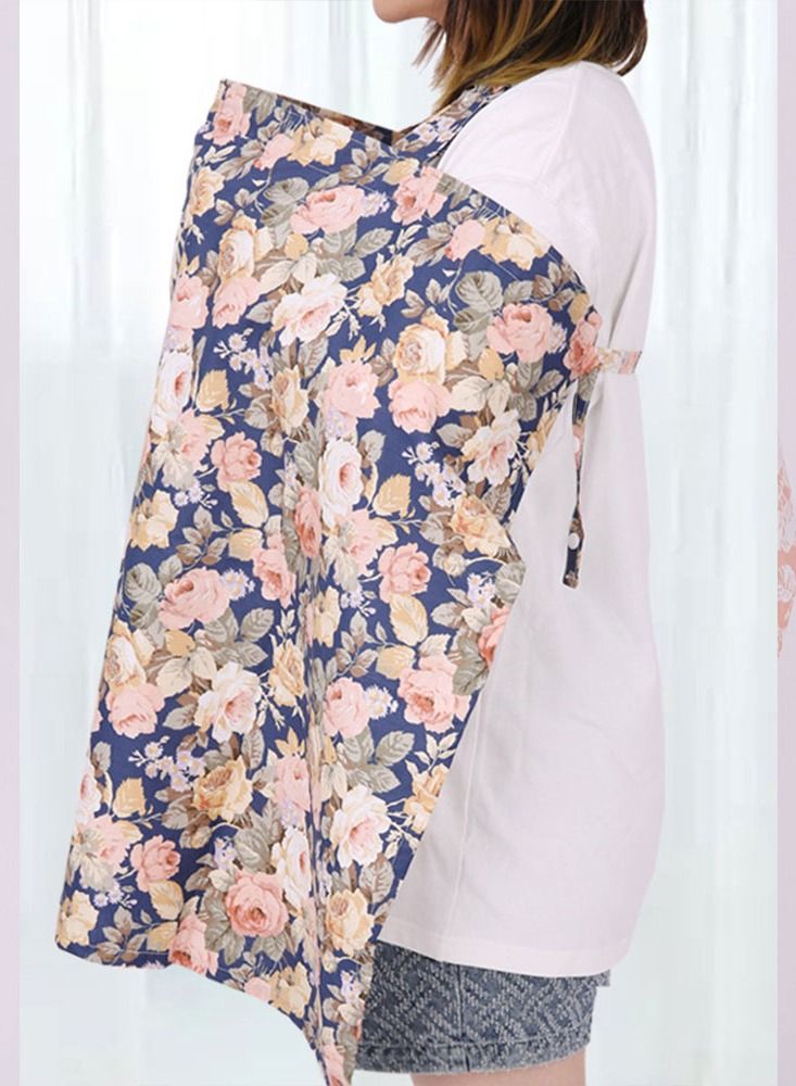 MARGOUN Nursing Cover Breastfeeding Privacy Feeding Cover Maternity Floral Cotton Apron Adjustable Full Coverage Shawl Cloth  - Image 2