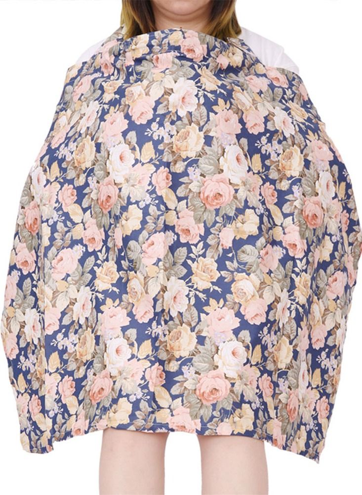 MARGOUN Nursing Cover Breastfeeding Privacy Feeding Cover Maternity Floral Cotton Apron Adjustable Full Coverage Shawl Cloth  - Image 1