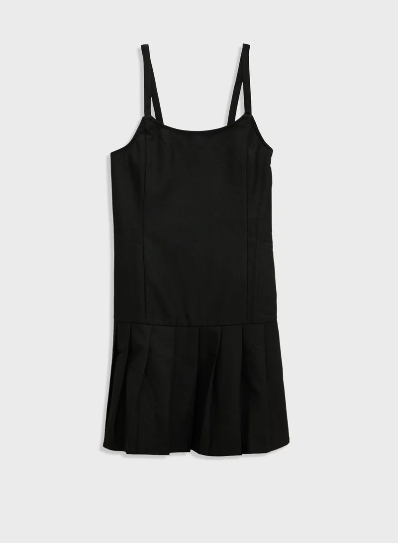 H&M Pleated Mini Dress