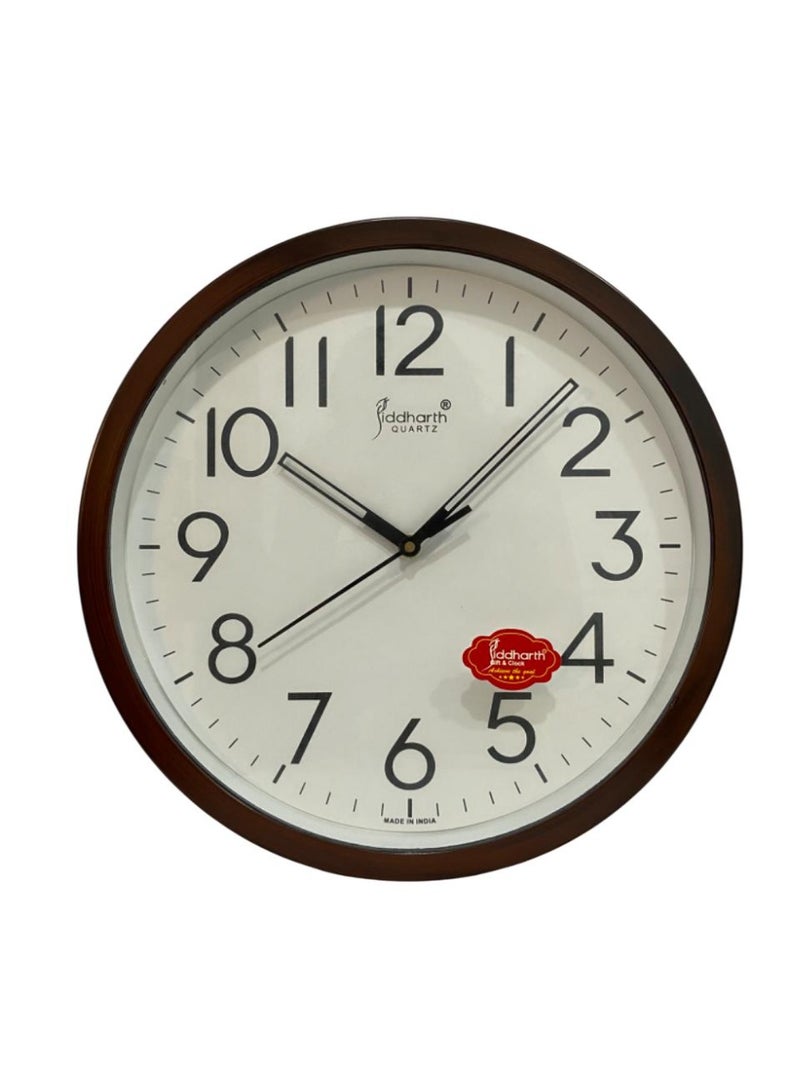 Siddharth Quartz Clock Classic Wall Clock Official Designer  Easy to Read for Bedroom Home Kitchen Room Office School - Image 1