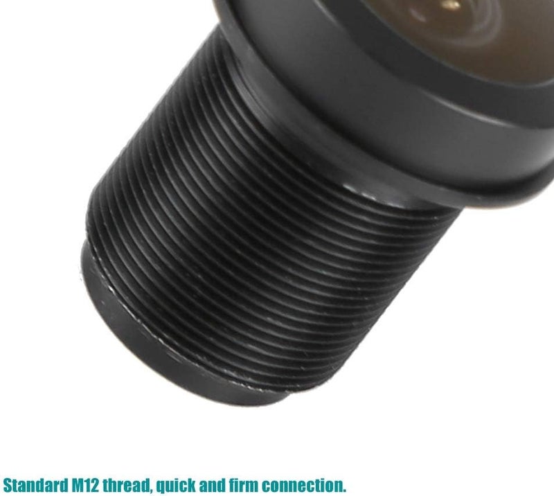klarako Standard M12 Thread Interface 180°Fisheye Lens, 1.44mm 1/2.5 Wide Angle 5MP HD Lens for CCTV Surveillance Camera - Image 5