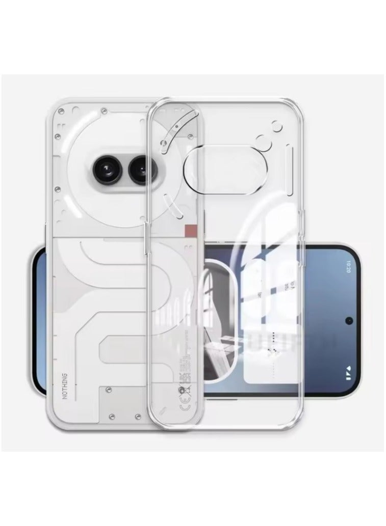 QIRG Case for Nothing Phone 2A Case, Soft Bumper with Clear Crystal PC Hard Back Shockproof Cover Cases for Nothing Phone 2A-Clear - Image 1