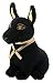 SUMMIT COLLECTION Black and Gold Ancient Egyptian Anubis Dog Puppy Small Plush Doll - Image 2