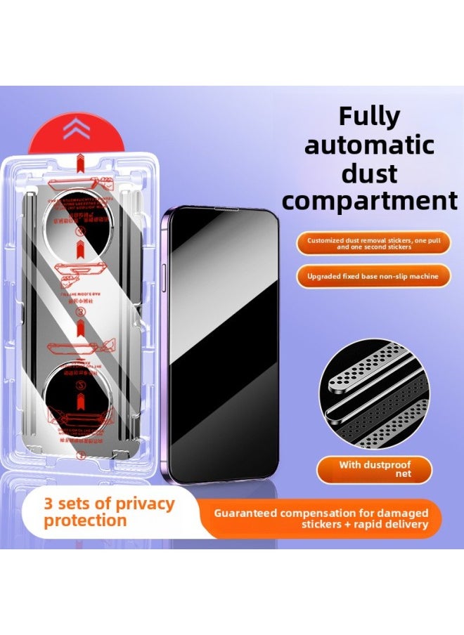 Generic - [seconds Stick Dust-free Bin] For Iphone 14pro Tempered Film For Iphone13promax Mobile Phone Film 12/15 Anti-peep-Color:8K Super Clear★2 Sets Of [earpiece Dust-proof★One Pull Dust Removal Zero Bubble] 30 Times Drill Level Explosion-proof-Dimensions:For Iphone14Plus - Image 1