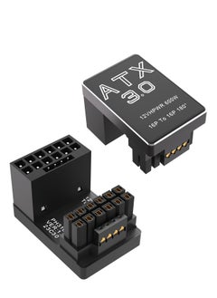 KASTWAVE 12VHPWR 180° Angled Adapter, Aluminum ATX 3.0 16 Pin GPU Power Connector - 600W PCIe 5.0, 12+4pin for RTX 3090Ti, 4070Ti, 4080, 4090 Graphics Cards  - Image 1