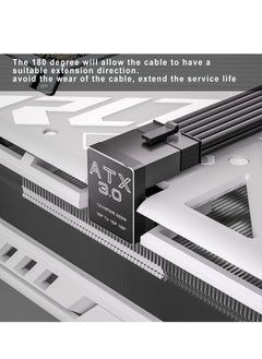 KASTWAVE 12VHPWR 180° Angled Adapter, Aluminum ATX 3.0 16 Pin GPU Power Connector - 600W PCIe 5.0, 12+4pin for RTX 3090Ti, 4070Ti, 4080, 4090 Graphics Cards  - Image 4