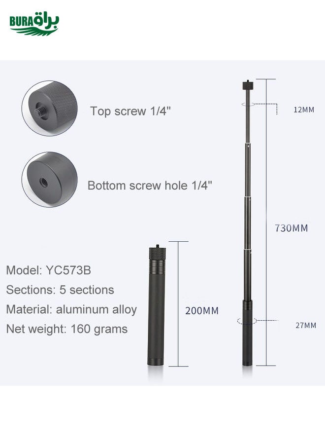 BURAQ - YC573B Extension Rod Stabilizer Dedicated Selfie Extension Rod for Feiyu G5 / SPG / WG2 Gimbal, DJI Osmo Pocket / Pocket 2 - Image 1