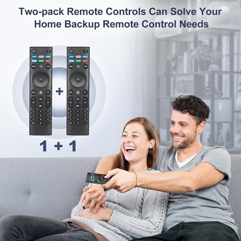 Angrox for VIZIO Smart TV Remote Replacement, Universal for VIZIO Remote Control XRT140【Pack of 2】 - Image 2
