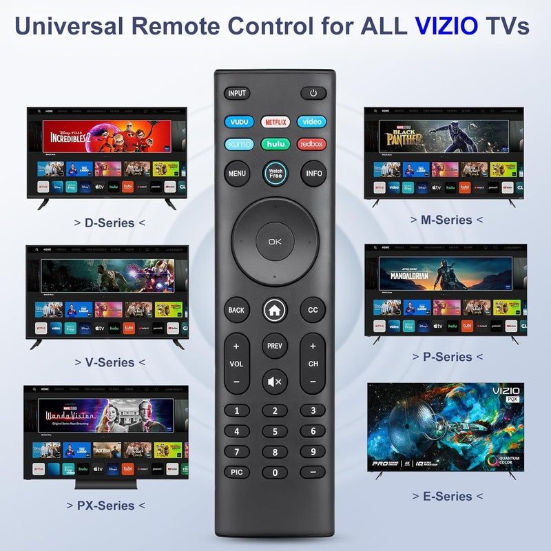 Angrox for VIZIO Smart TV Remote Replacement, Universal for VIZIO Remote Control XRT140【Pack of 2】 - Image 3