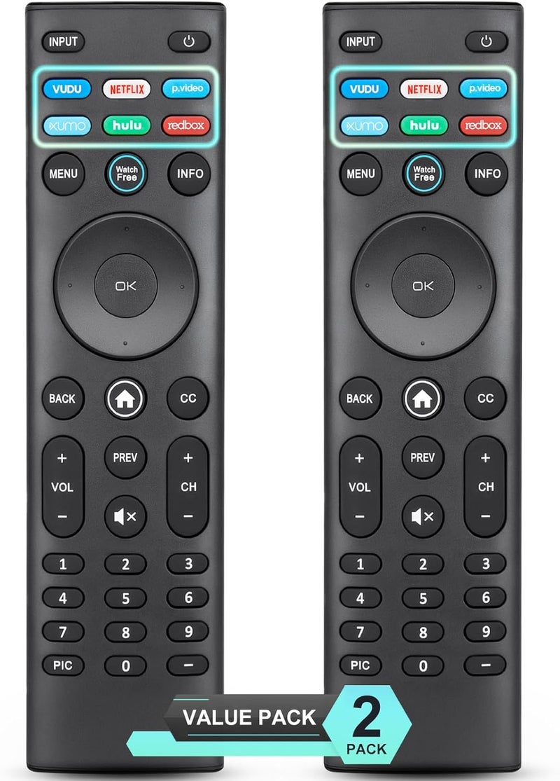 Angrox for VIZIO Smart TV Remote Replacement, Universal for VIZIO Remote Control XRT140【Pack of 2】 - Image 1