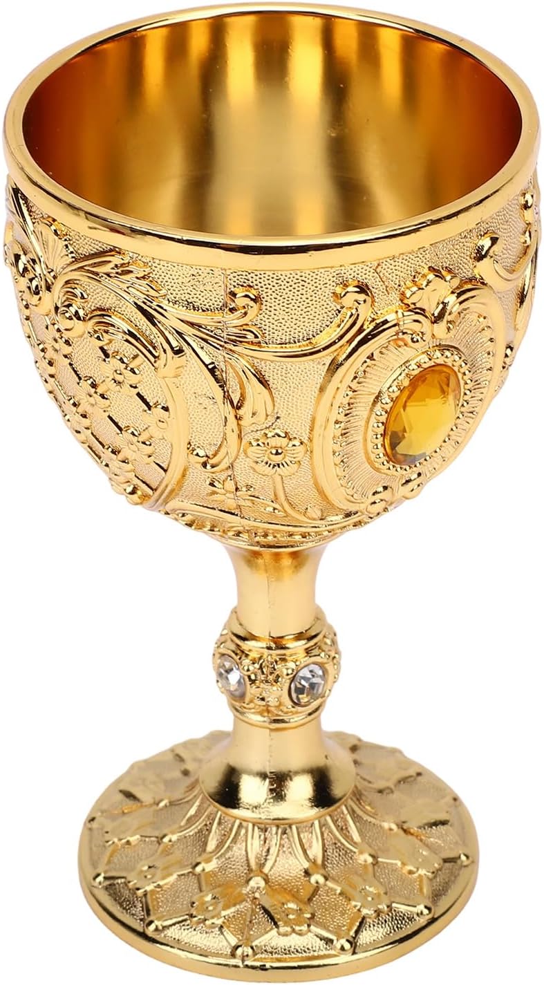 زيروديس (Zerodis) كأس عتيق من نوع “Chalice Vintage”， مصنوع يدويًا، من المعدن، مزين بنقوش زهورية، مناسب لشرب النبيذ أو المشروبات الأخرى، ويضيف لمسة أنيقة إلى حفلات الزفاف أو ديكورات البارات المنزلية. - Image 5