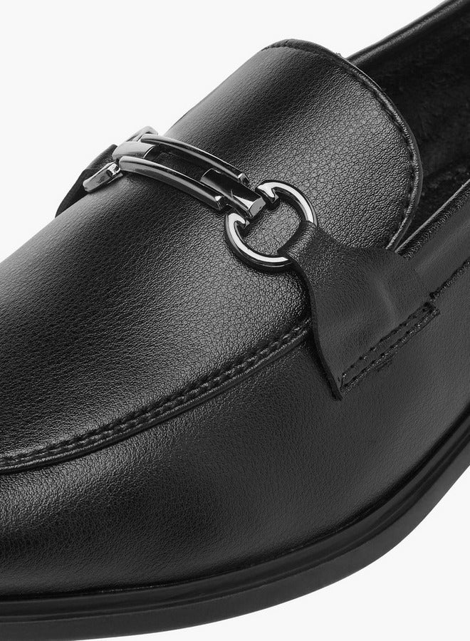 LBL by Shoexpress Men's Metal Accent Slip-On Loafers - Image 4